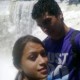 En las cataratas con