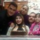 Con mi prima y mi familia